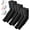 3 Pairs: Black, variant on UV Sun Protection Arm Sleeves - Compression Arm Sleeve, UV Arm Sleeves Men, Women - Golf Cooling Sleeves