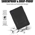 thumbnail image 4 of SOATUTO For TCL TAB 10 5G 10.1" Tablet Case Model 9183W / TCL TAB 10s 10.1 Inch  Model 9081X Case With Shoulder Strap Soft Silicone Hard Back Cover - Black+Black, 4 of 6