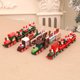 thumbnail image 5 of Christmas Wooden Train Decor Set, Cute Wooden Mini Train Ornaments Christmas Train Ornament Toys for Kids Gift (Set of 4), 5 of 5