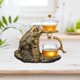 thumbnail image 3 of Diseño de forma de sapo dorado Juego de té perezoso Desvío de agua magnético Cubierta giratoria Tazón Semiautomático resistente al calor para regalos Baoblaze tetera perezosa, 3 of 8