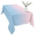 thumbnail image 2 of Pink Blue Ombre Table Cloth Waterproof Tablecloths, Pink Gradient Color Modern Abstract Art Tablecloth Dining Table Cover for Kitchen Party Tabletop Outdoor, Rectangle Tablecloth 54x108 Inch, 2 of 9