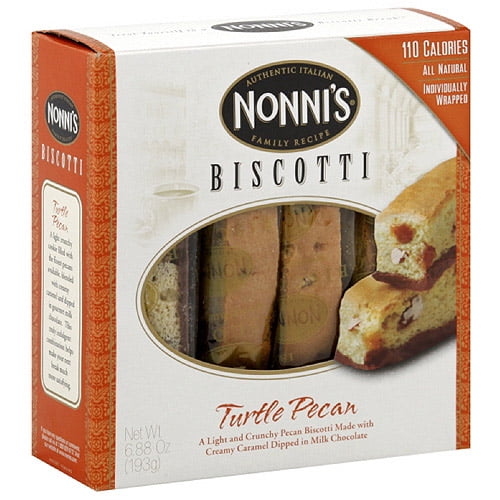 Nonni's Turtle Pecan Biscotti, 6.88 oz, 12ct (Pack of 12) by Nonni's