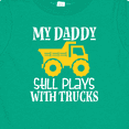 thumbnail image 4 of Inktastic Construction My Daddy Still Plays with Trucks Boys or Girls Baby T-Shirt, 4 of 5
