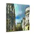 thumbnail image 2 of Modernist Cityscape Scene - Canvas, 2 of 10