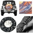 thumbnail image 4 of Mountains Natural Scenery Spare Tire Cover Wheel Protector Weatherproof Wheel Cover Universal Decorative Accessories for Camper RV SUV Travel Trailer, 4 of 10
