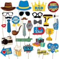 thumbnail image 1 of 28pcs Happy Father\'s Day Party Funny Photo Props Decors Party Supplies O, 1 of 5