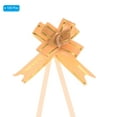 thumbnail image 3 of Unique Bargains 8' Pull Bows Gift Wrapping Pull Bow Gold Thread Style Baskets Present Bows Knot Ribbon Orange 100 Pcs, 3 of 6