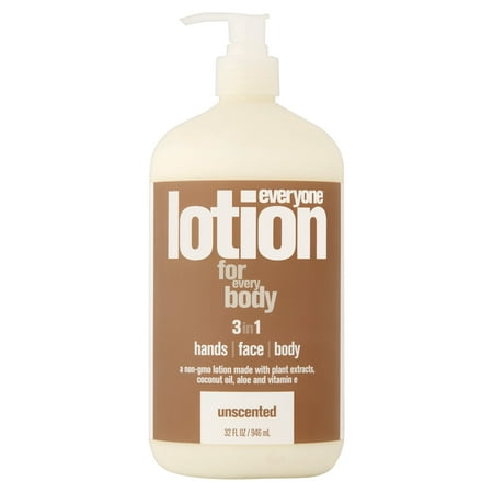 Everyone 3-in-1 Hand, Face, and Body Lotion, Unscented, 32