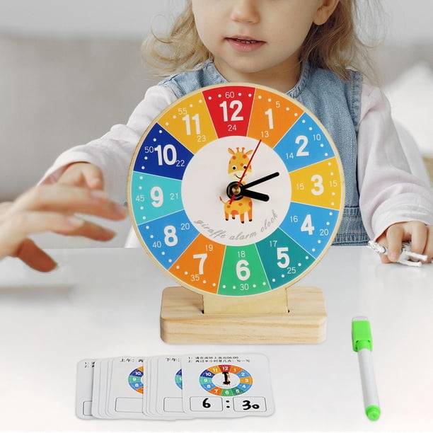 Juguete sensorial CUTICAT reloj de madera educativo Habilidades motoras regalo de cumpleaños