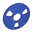 thumbnail image 1 of 10.5 Inch Aluminum Alloy Empty Takeup Reel, 3 Hole Design For  Resistance And Added Strength, Universal Opening Machine Part For , 1/4 Inch Tape Compatible, 1 of 8