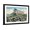Black Frame, variant on Art.com Long Beach, California - View of Amusement Rides Along the Pike Art Print by Lantern Press, Brown Frame Wall Art, 29" x 21"