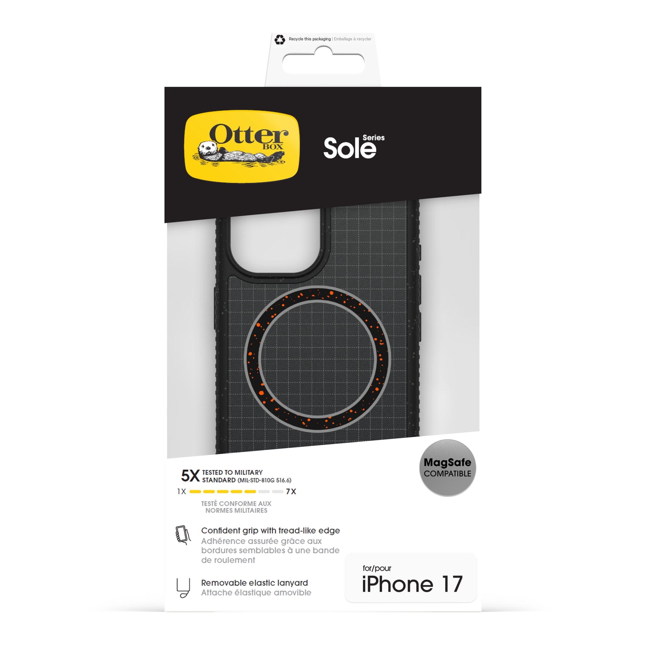 OtterBox Sole Series Case with MagSafe and Camera Control for iPhone 17 - Black