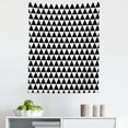 thumbnail image 1 of Geometric Tapestry, Grunge Style Continuing Triangular Scattered on a Plain Background, Fabric Wall Hanging Decor for Bedroom Living Room Dorm, 5 Sizes, Charcoal Grey and White, by Ambesonne, 1 of 1