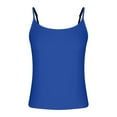 thumbnail image 4 of Women Cami Shirts Square Neck Sexy Tank Top Spaghetti Strap Tshirts Slim Fit Blouse Summer Casual, 4 of 5