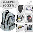 thumbnail image 4 of Yspwyqan Blue Camo Bow Kids Backpack Set for Back to School Gifts, 4Pcs Backpack and Lunchbox with Pencil Case, Lightweight Multi-Pocket School Bags Fits 15.6 Laptop for Elementary, 4 of 7