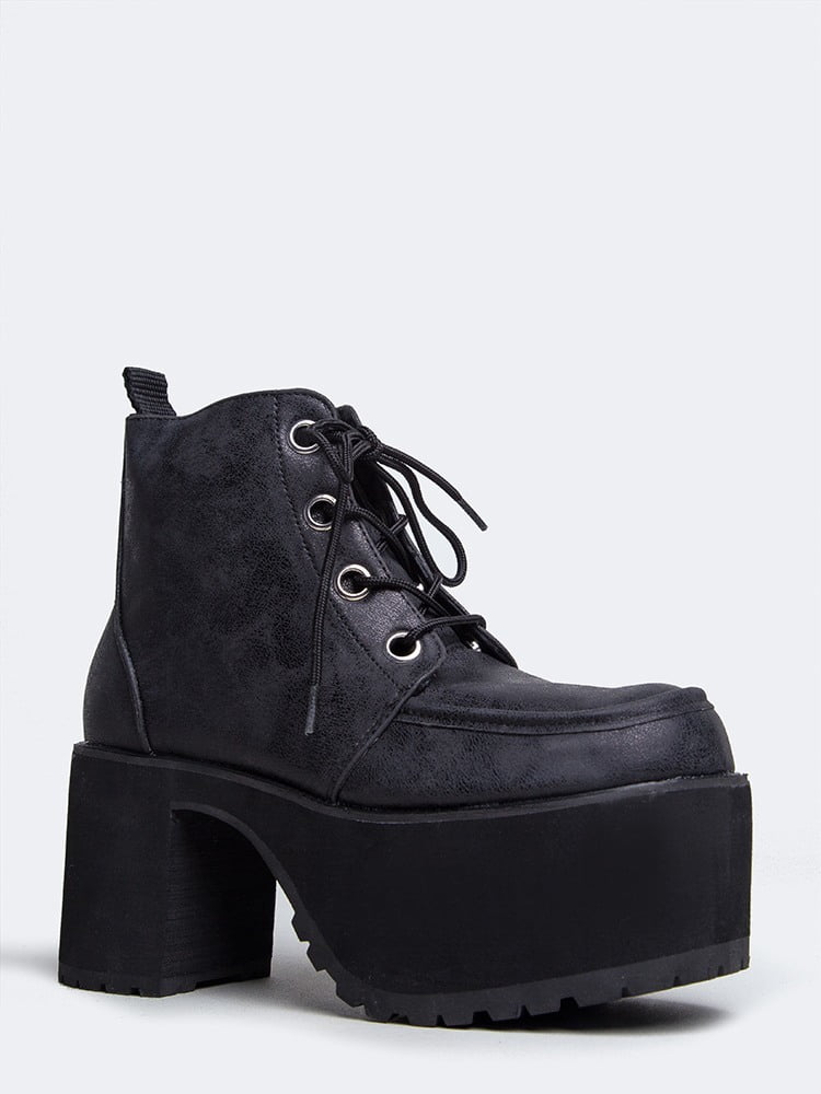 Nosebleed Ankle Boot,Black PU 