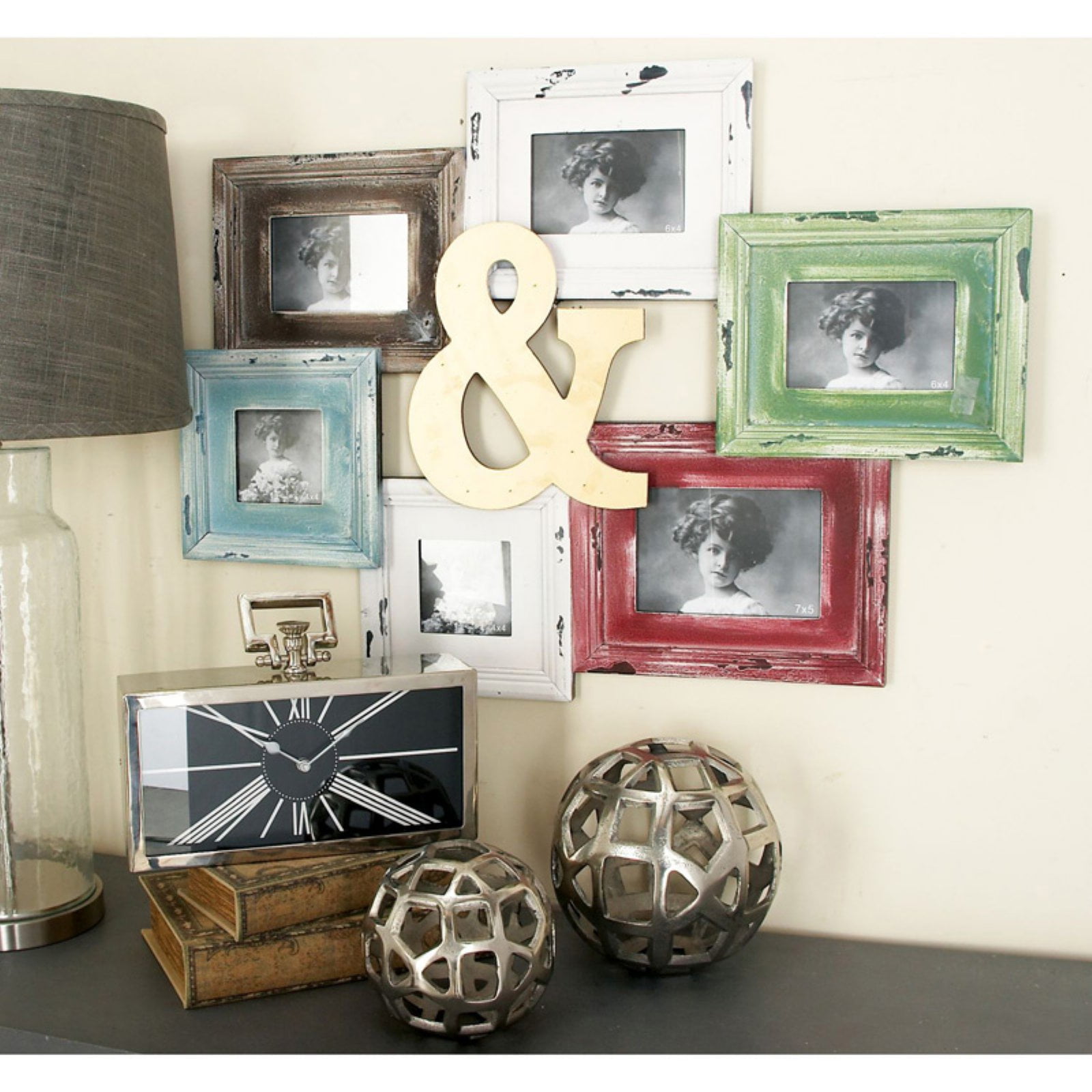 DecMode Ampersand Collage Photo Frame