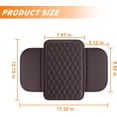 thumbnail image 2 of Yazoeia Car Center Console Cover, Leather Vehicle Car Armrest Protector Cushion with 2 Side Storage Pockets, Comfortable Auto Interior Decorative Accessories, Universal for SUV, Truck, CJC912-116094, 2 of 6