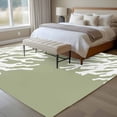 thumbnail image 4 of 6'x9' Area Rugs, Coral Sage Green Indoor Outdoor Area Rug for Living Room Bedroom, Coastal White Ocean Marine Nautical Beach Washable Bathroom Rugs Kitchen Floor Carpet Mats Home Decor Aesthetic, 4 of 8
