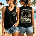 thumbnail image 2 of HCYSFG Womens My Give A Damn Is Broken Shirt Too Old To Care Club V Neck Coast Landscape Sleeveless Tank Top Summer Daily Wear Casual Vest, 2 of 3