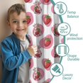 thumbnail image 3 of Blackout Kids Curtains,Pink Cow Strawberry Pattern Childrens Insulated Curtains Set Of 2,Bedroom Essentials,Toddler Room Decor 42x54in(106x137cm), 3 of 5