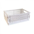thumbnail image 4 of Foldable Plastic Storage Basket For Organizing Crates With Handles For Desks And Bedrooms, 4 of 9