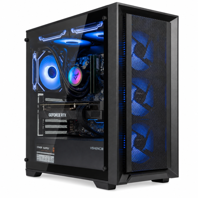 Gaming PC Desktop,Intel i7-8700K,GeForce RTX2080 8GB,16GB DDR4 RAM, 512GB SSD,1TB HDD,WiFi 6,BT5.4,Windows 11,Liquid Cooled,RGB Keyboard and Mouse