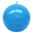 thumbnail image 1 of Unscented High Gloss Blue Round Candle, 1 of 5