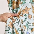 thumbnail image 6 of THD Florencia Floral & Birds Patterned Window Back Tab Rod Pocket Curtains Bedroom - Light Blocking Darkening Window Panels, Set of 2, 6 of 8