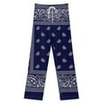 thumbnail image 3 of Bandana Blue Women's Pajamas Pajama Pants Women's Sleepwear Lounge Sleep Bottoms Stretch with Pockets, 3 of 7