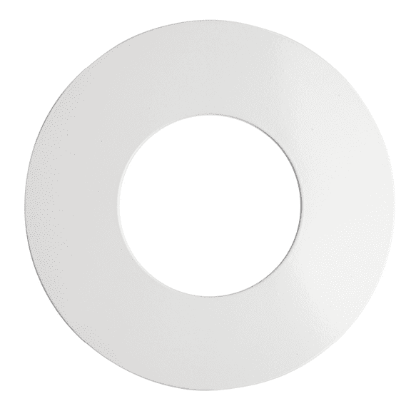 The Can Converter R56 Recessed Can Light Conversion Kit w/ 7"¾ Flat Steel Ceiling Medallion - Home Improvement for 5" & 6" Cans, Converter Kit for Ceiling Fan & Light Fixture, UL Certified, White