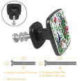 thumbnail image 2 of 4 Pcs Cabinet Handle Drawer Pulls Peacock Ethnic Knobs with Screws Square Furniture Office Cabinet Knob Decoration, 2 of 5