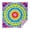 Rainbow Tie Dye, variant on Colorful Striped Pattern Square Tablecloth,Waterproof Square Table Cover,Wipeable Spillproof Washable Table Cover for Home Kitchen Party Decor 42"X42"(107x107cm)