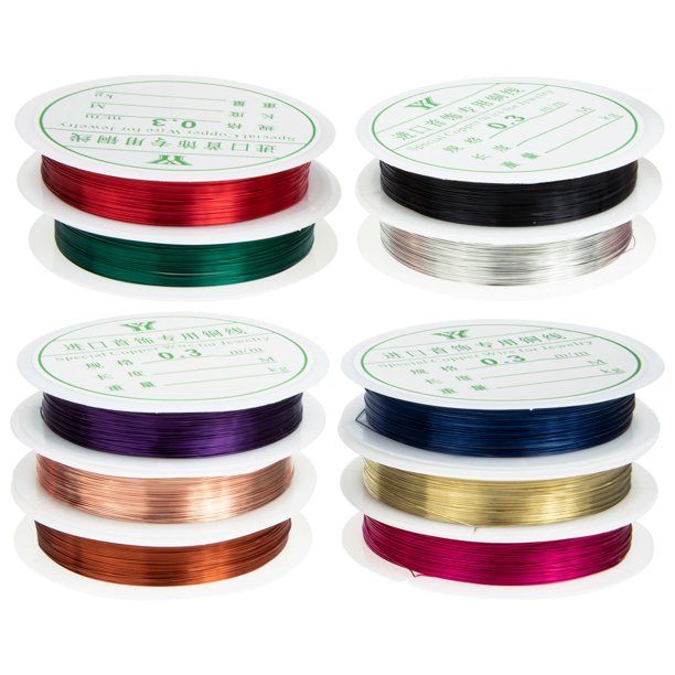 unbranded Cable De Cobre Para Manualidades Y Bisutería DIY Con Colores Surtidos Resistente Y Flexible
