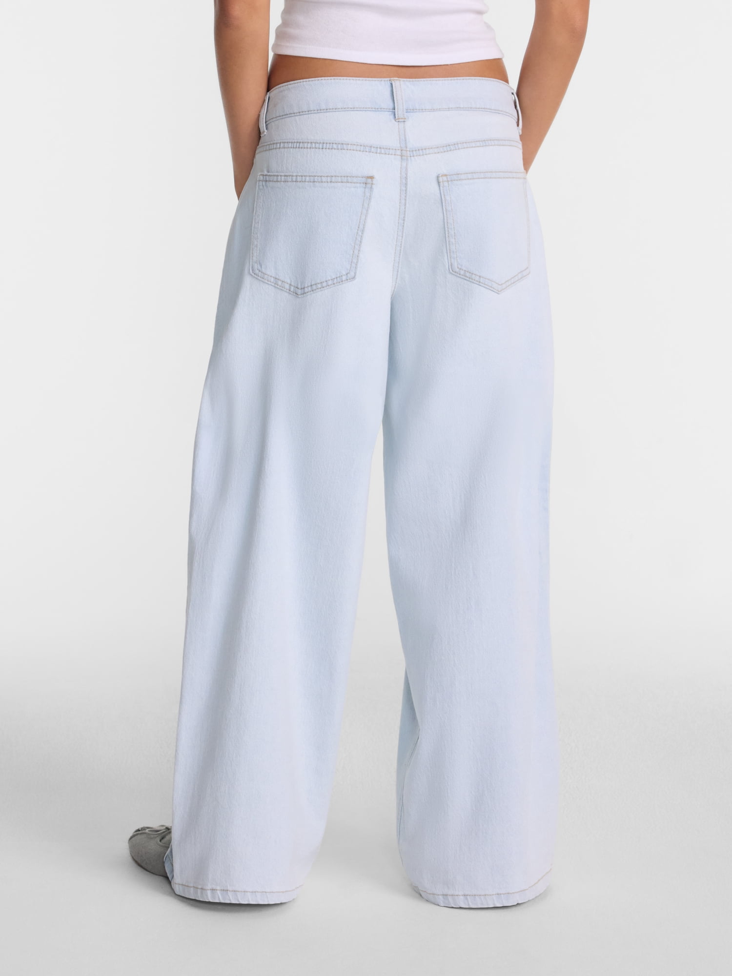 No Boundaries Ultra Baggy Jeans, 32.5'' Inseam, Women's and Women's Plus Sizes 00-4X