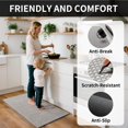 thumbnail image 2 of Alfombra de cocina YDKGL superabsorbente, antideslizante, lavable, gris, 2 of 9