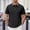 Black, variant on YLSDY Men's Plaid Trim Collar Golf Shirt, Checkerboard Detail, Short Sleeve Casual Top Navy M