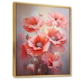 thumbnail image 2 of Designart "Coral Poppies love expression V" Floral & Botanical Floater Framed Wall Decor, 2 of 7