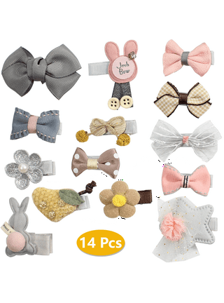 14 Pcs Girls Summer Hair Clips Set Cute Cartoon Candy Barrettes