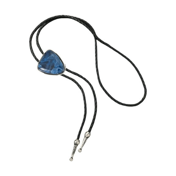 YIGSECU Men's Retro Triangular Stone Bolo Tie for Cowboy Costume Western Jewelry Necktie