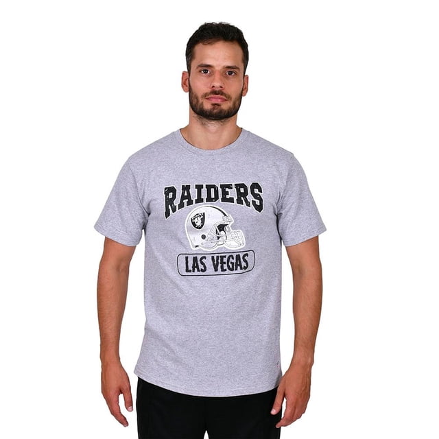Playera para Hombre NFL Talla M Gris Raiders