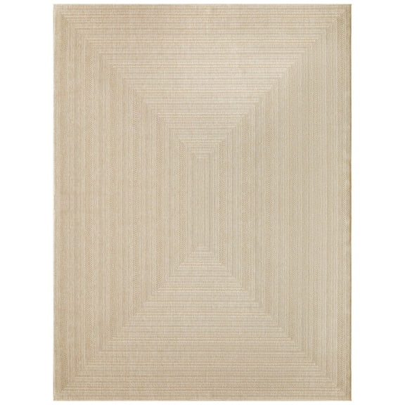 Nourison Tulum 9' x 12' Cream Outdoor Rug