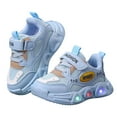 thumbnail image 3 of Caicj98 Boy Girl Sneakers Light Up Flashing Shoes Lightweight Toddler Baby Shoes Boy Girl (Toddler/Little Kid) Blue,8, 3 of 7