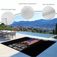 thumbnail image 6 of Outdoor Rug 6x9 ft Patriotic Stripes and Star Waterproof Outdoor Patio Rug Mat Non Slip Outside Area Rugs Carpet for RV,Camping,Porch,Deck,Pool,Balconybackyard,Freedom American Flag Soldiers, 6 of 9