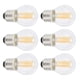 thumbnail image 1 of Bombilla de luz, 6PCS Regulable 6W 110V Vintage Clear E27 Lámpara de alta transmisión de luz para restaurante para sala de estar para comedor para el hogar LHCER 1, 1 of 1