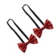thumbnail image 2 of BRIGHTFUFU 2 pajaritas ajustables con purpurina, pajaritas brillantes para hombre, pajarita de lentejuelas preatada para fiesta de boda, color rojo, 2 of 7