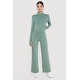 thumbnail image 2 of Women's Zip Front Corset Detail Mock Neck Track Jacket, 2 of 4