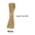 thumbnail image 3 of Moocorvic 4mm Jute Rope, 32.8 Feet Heavy Duty and Thick Rope for Crafts, Christmas Decoration, Gardening, Cat Scratching Post, 3 of 6
