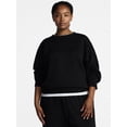 thumbnail image 2 of Athletic Works Women's Fleece Sweatshirt with Long Sleeves, Sizes XS-XXXL, 2 of 6