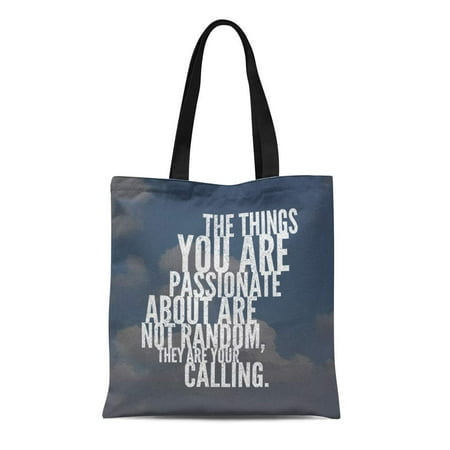 ASHLEIGH Canvas Tote Bag on Life Best Inspirational and Motivational Sayings About Durable Reusable Shopping Shoulder Grocery